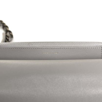 Chanel Lambskin Quilted Chanel 19 Wallet On Chain WOC Grey 6 of 13