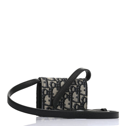 Christian Dior Oblique Nano Strap Pouch Blue 2 of 6