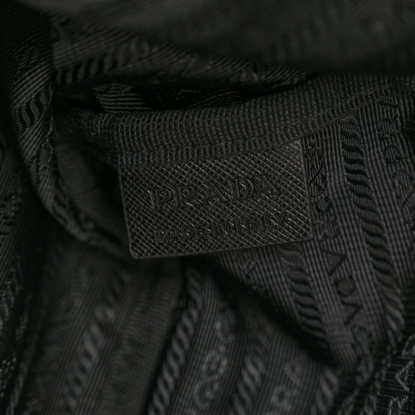 Tessuto Nylon Quilted Messenger Black