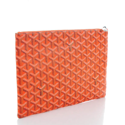 Goyard Goyardine Senat Pochette MM Orange 3 of 7