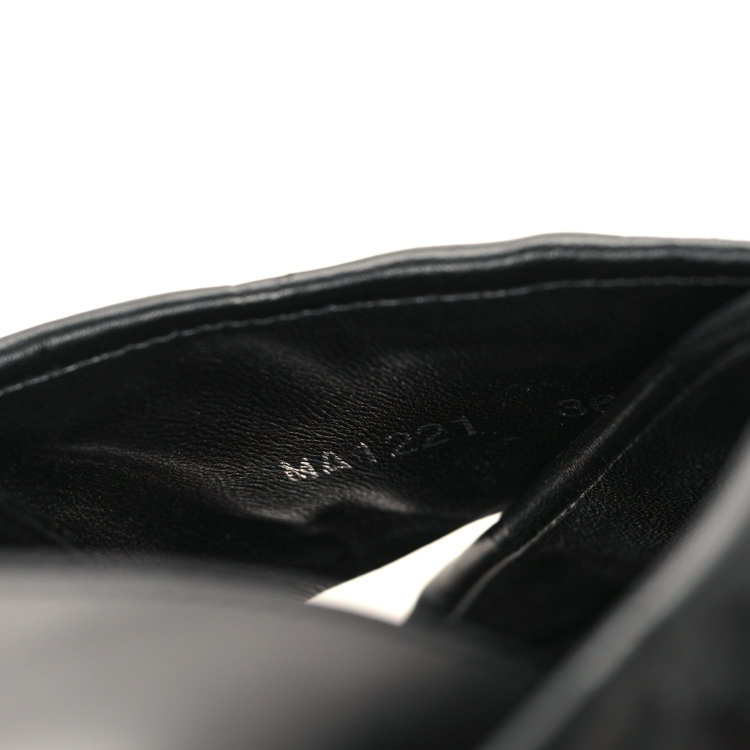 Louis Vuitton Lambskin Monogram Embossed Paseo Flat Comfort Sandals 36 Black 9 of 10
