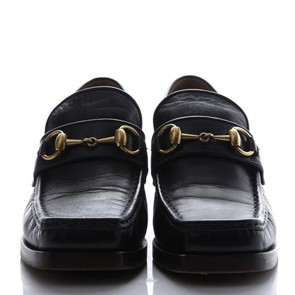 Gucci Malaga Kid Horsebit Loafer Pumps 36.5 Black 3 of 13