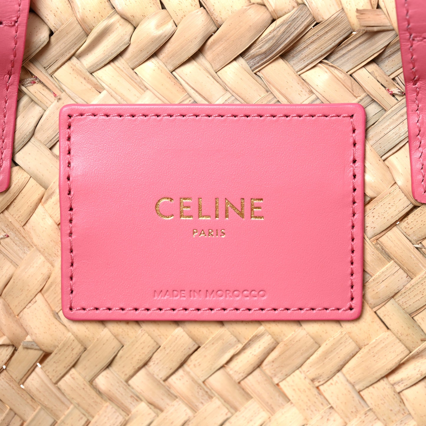 Raffia Calfskin Triomphe Teen Panier Lipstick