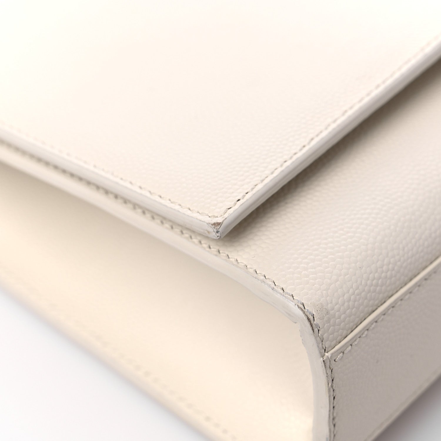 Saint Laurent Grain De Poudre Small Monogram Kate Satchel Crema Soft 10 of 13