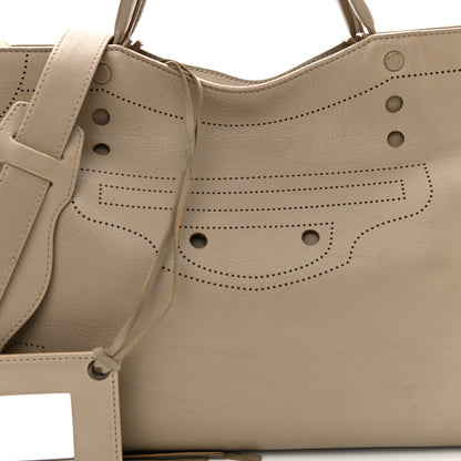 Balenciaga Veau Soyeux Perforated Blackout Hardware City Gris Cendre 8 of 16