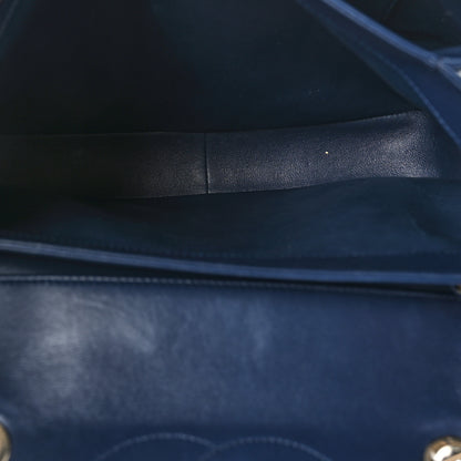 Chanel Lambskin Quilted Large Trendy CC Flap Dual Handle Bag Navy Blue 5 of 9