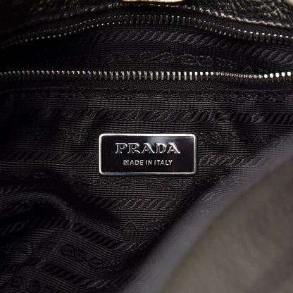 Prada Metallic Vitello Daino Side Pocket Hobo Gold 8 of 9