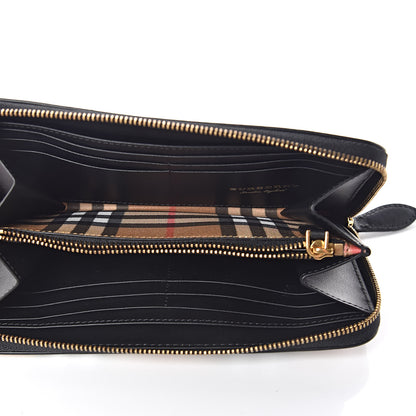 Burberry Vintage Check Elmore Zip Around Wallet Black 5 of 7