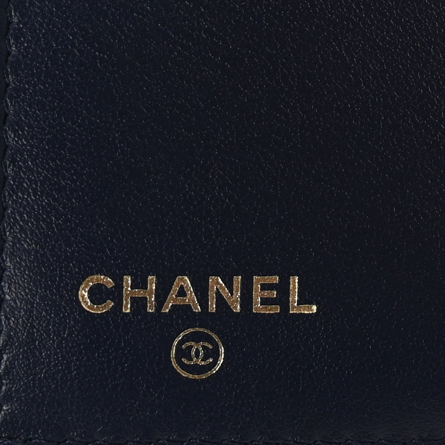 Chanel Caviar Quilted Compact Flap Wallet Navy 6 of 9