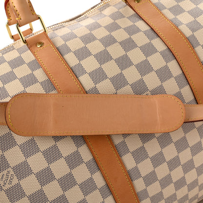 Louis Vuitton Damier Azur Keepall Bandouliere 55 14 of 15