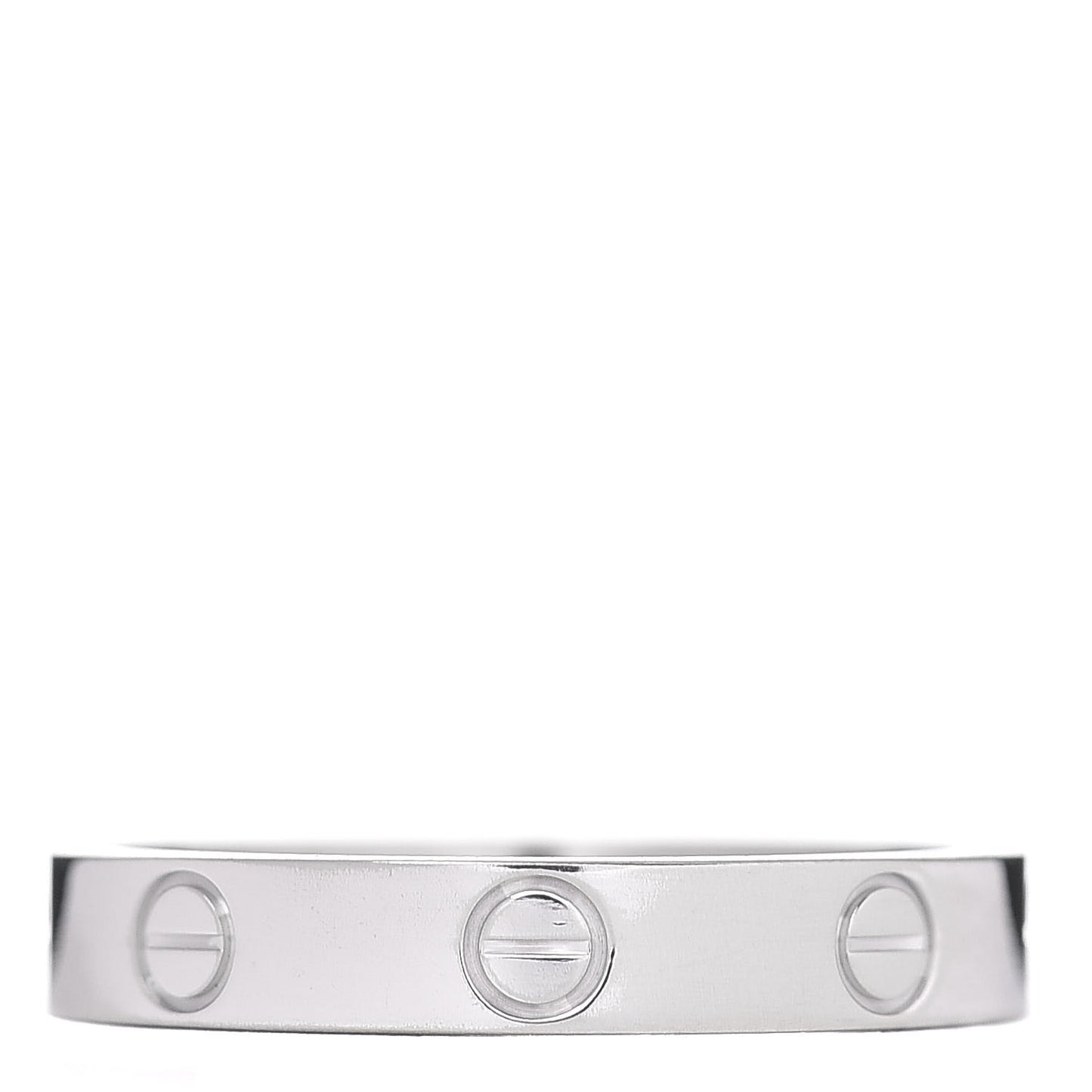 18K White Gold 3.5mm LOVE Wedding Band Ring 56 7.5