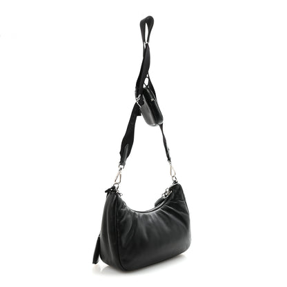 Prada Nappa Soft Padded Re-Edition 2005 Shoulder Bag Black 3 of 9