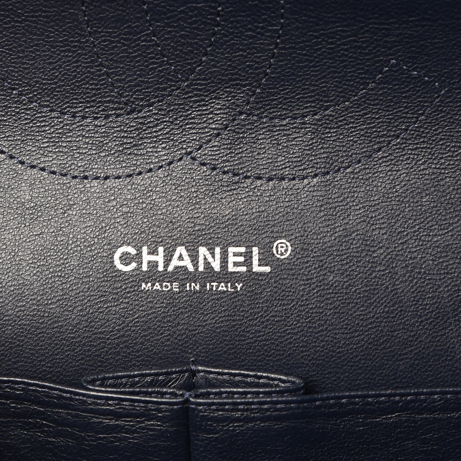 Chanel Caviar Quilted Jumbo Double Flap Navy Blue 6 of 7