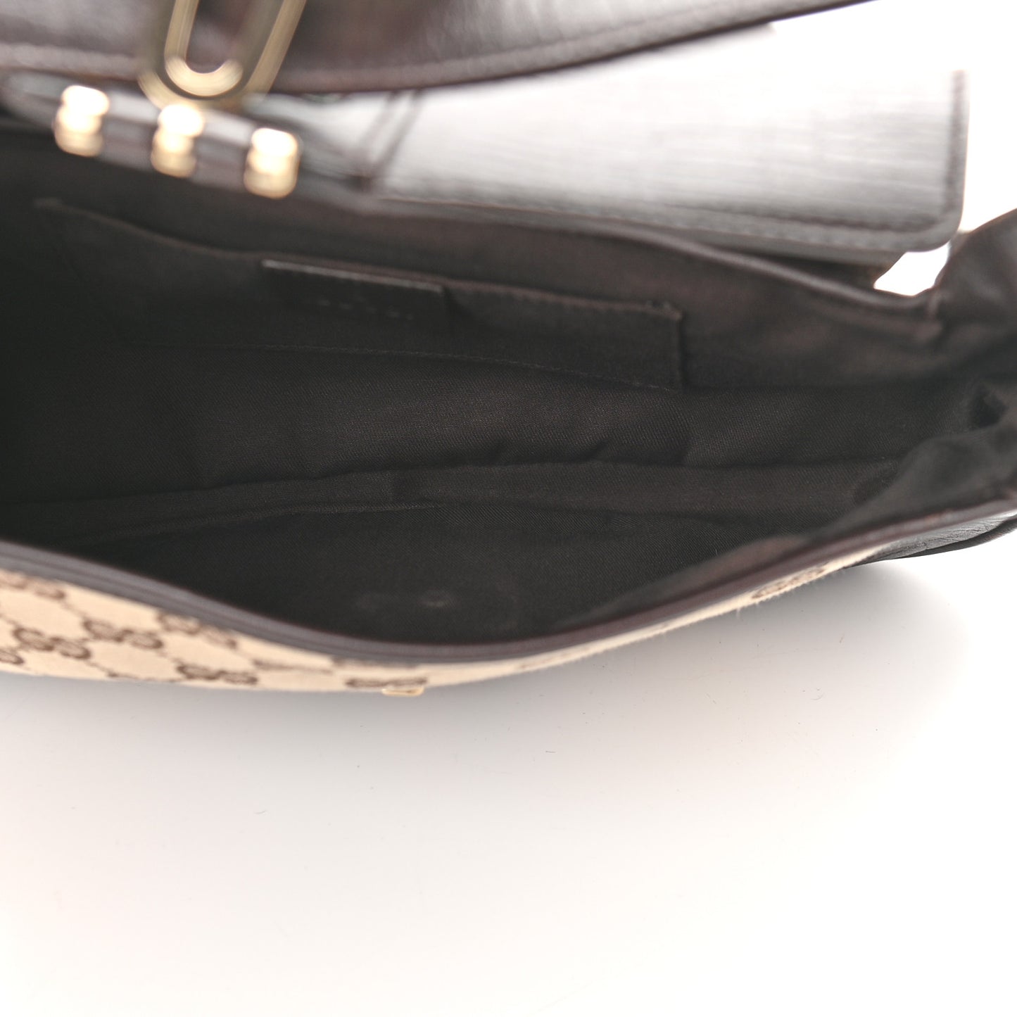 Monogram Web Shoulder Bag Dark Brown