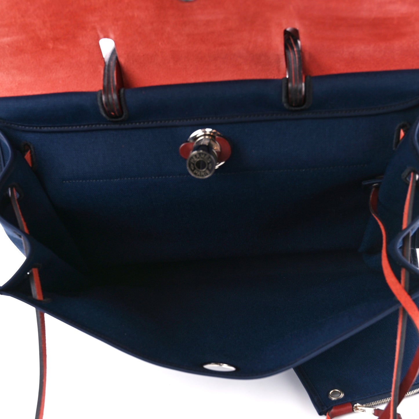 Toile Vache Hunter Herbag Zip 39 MM Bleu Marine Rouge H
