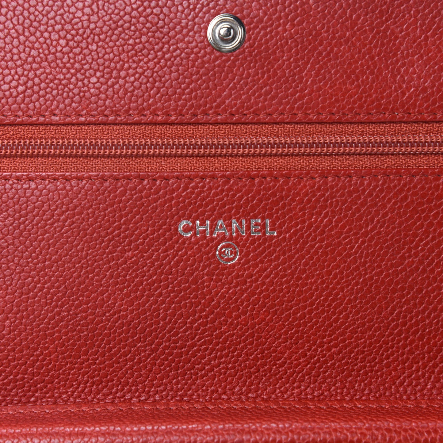 Caviar Quilted Boy Wallet On Chain WOC Red
