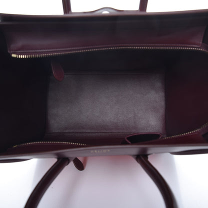Celine Nubuck Smooth Calfskin Mini Luggage Vermillion 5 of 9