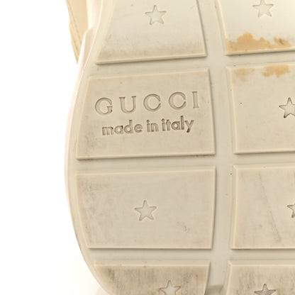 Gucci Calfskin Logo Womens Rhyton Sneakers 37 Ivory 7 of 10