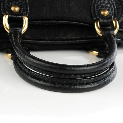 Louis Vuitton Denim Neo Cabby MM Black 6 of 10