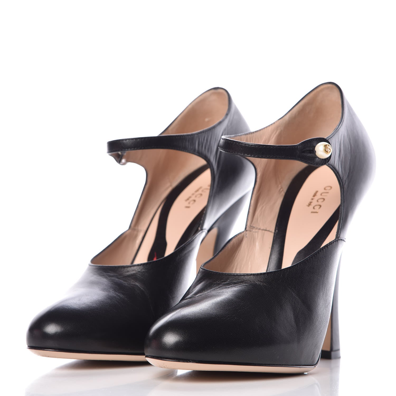 Gucci Malaga Kid Lesley Mary Jane Pumps 39 Black 2 of 13