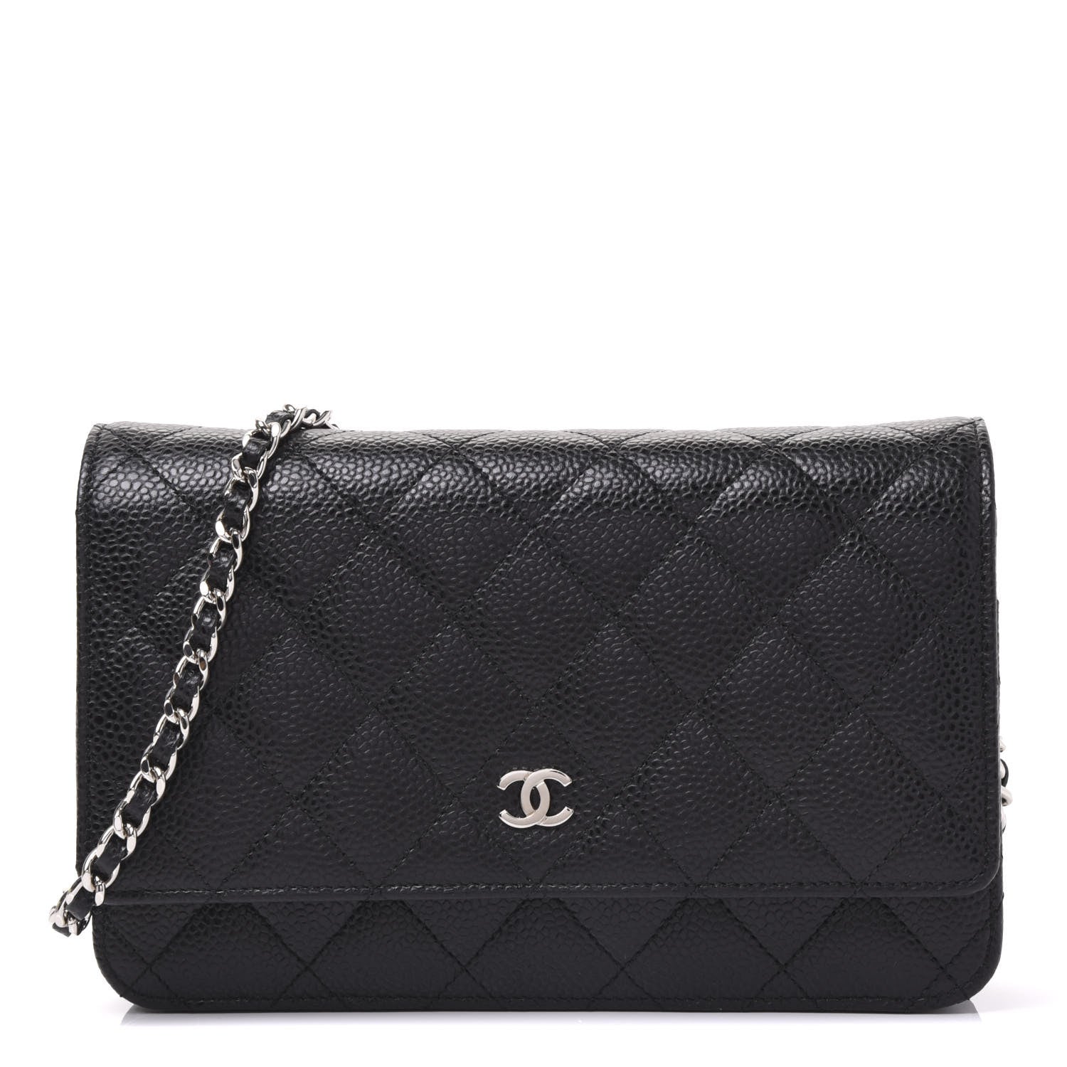 Chanel Caviar Quilted Wallet On Chain WOC Black 1 of 11