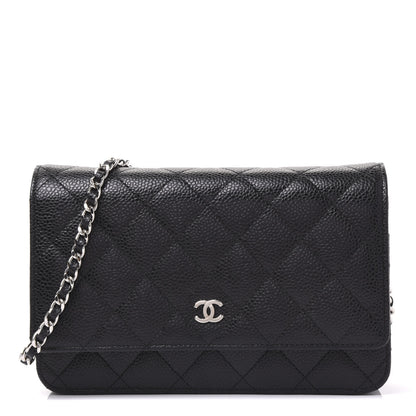 Chanel Caviar Quilted Wallet On Chain WOC Black 1 of 11