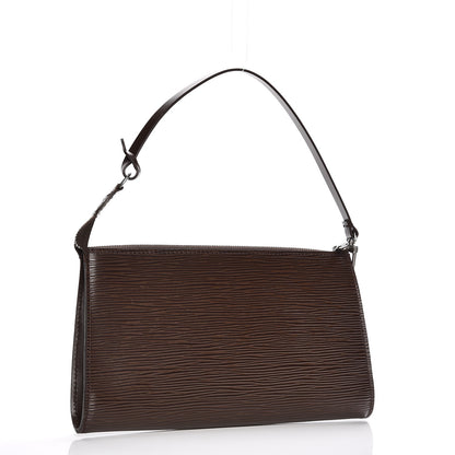Louis Vuitton Epi Pochette Accessories 24 Moka 3 of 7