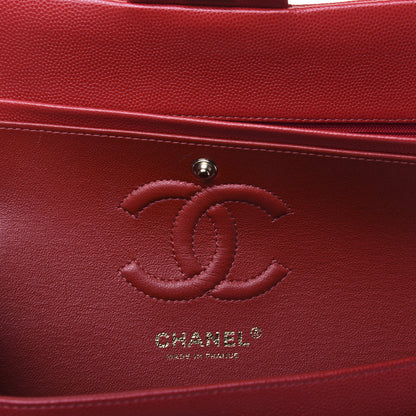 Chanel Caviar Quilted Small Double Flap Red 8 of 15