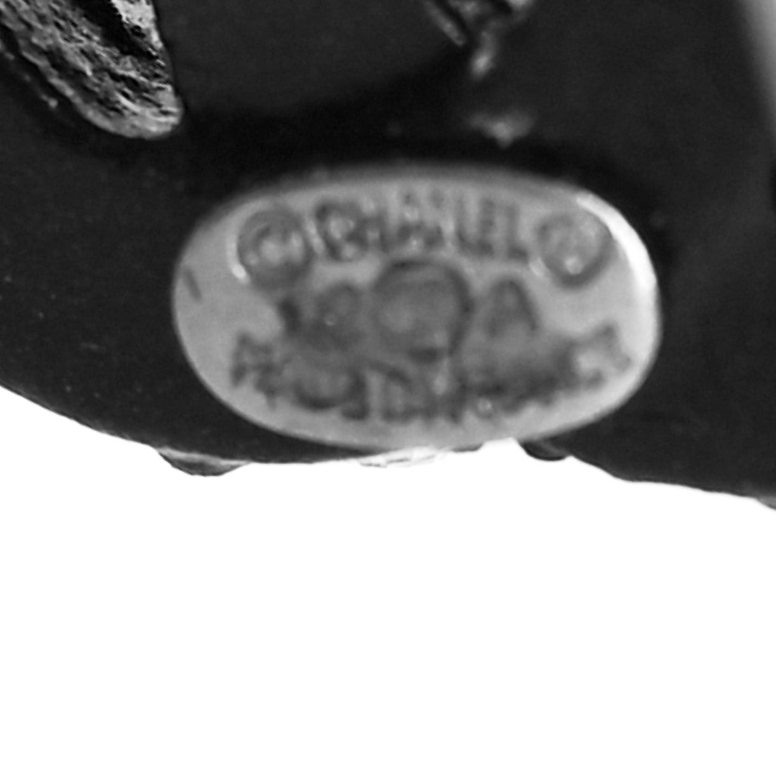 Chanel Crystal CC Earrings Black 4 of 4