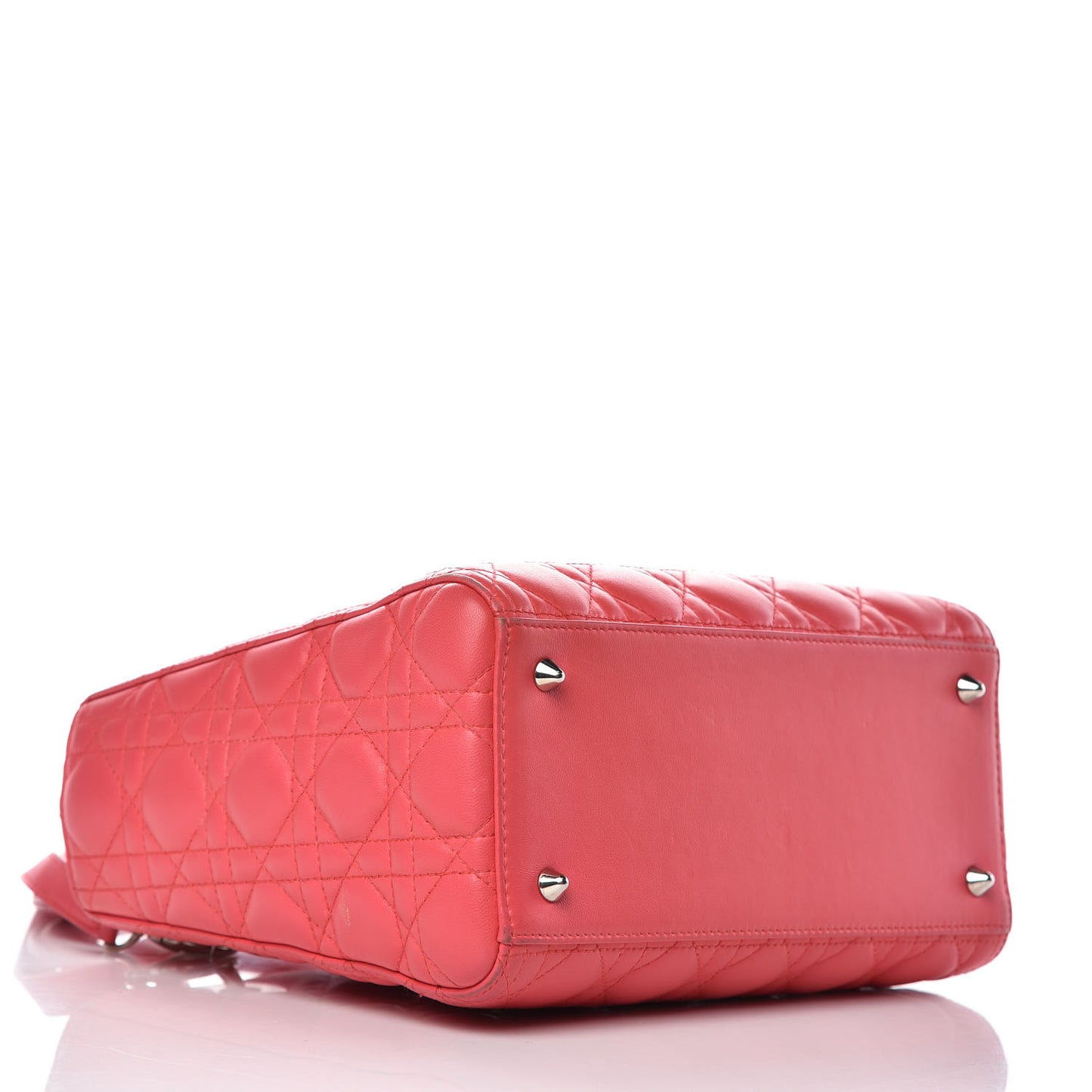 Lambskin Cannage Medium Lady Dior Pink