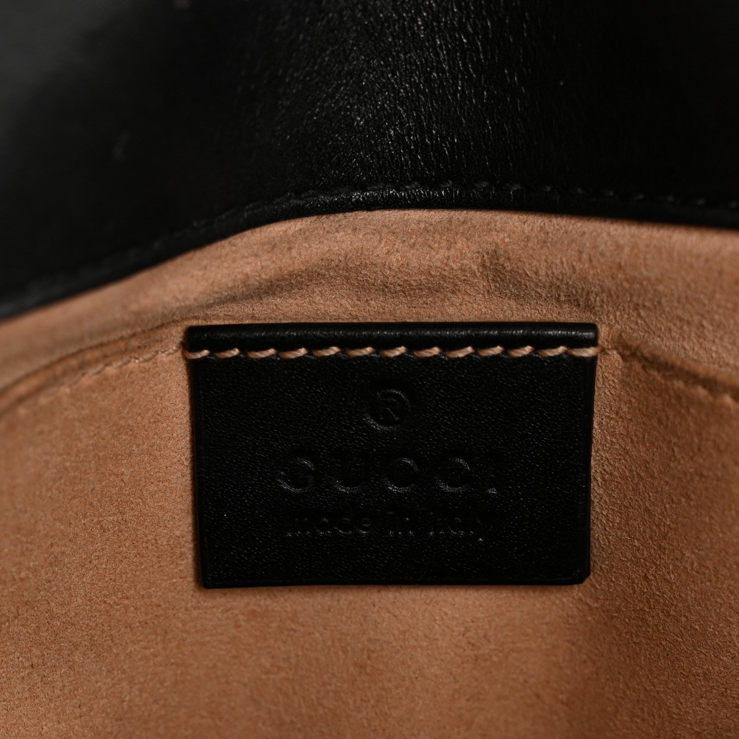 Gucci Calfskin Matelasse Mini GG Marmont Shoulder Bag Black 6 of 14