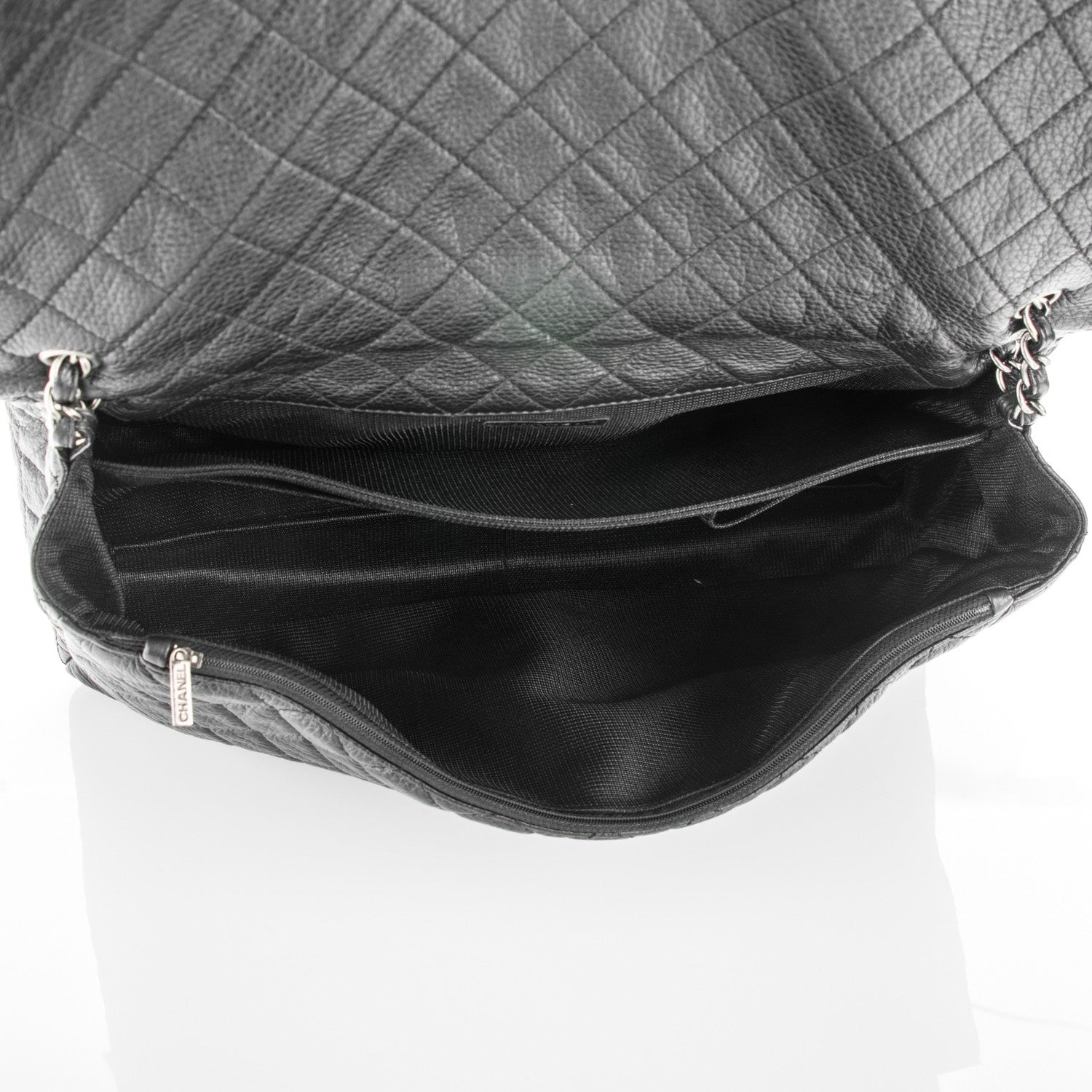 Chanel Calfskin Quilted XXL Travel Flap Bag Black 5 of 7