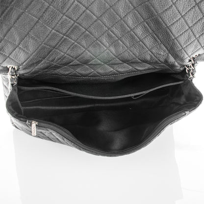 Chanel Calfskin Quilted XXL Travel Flap Bag Black 5 of 7