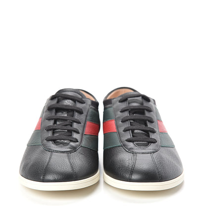 Gucci Calfskin Mens Web Falacer Sneakers 7.5 Black 2 of 9