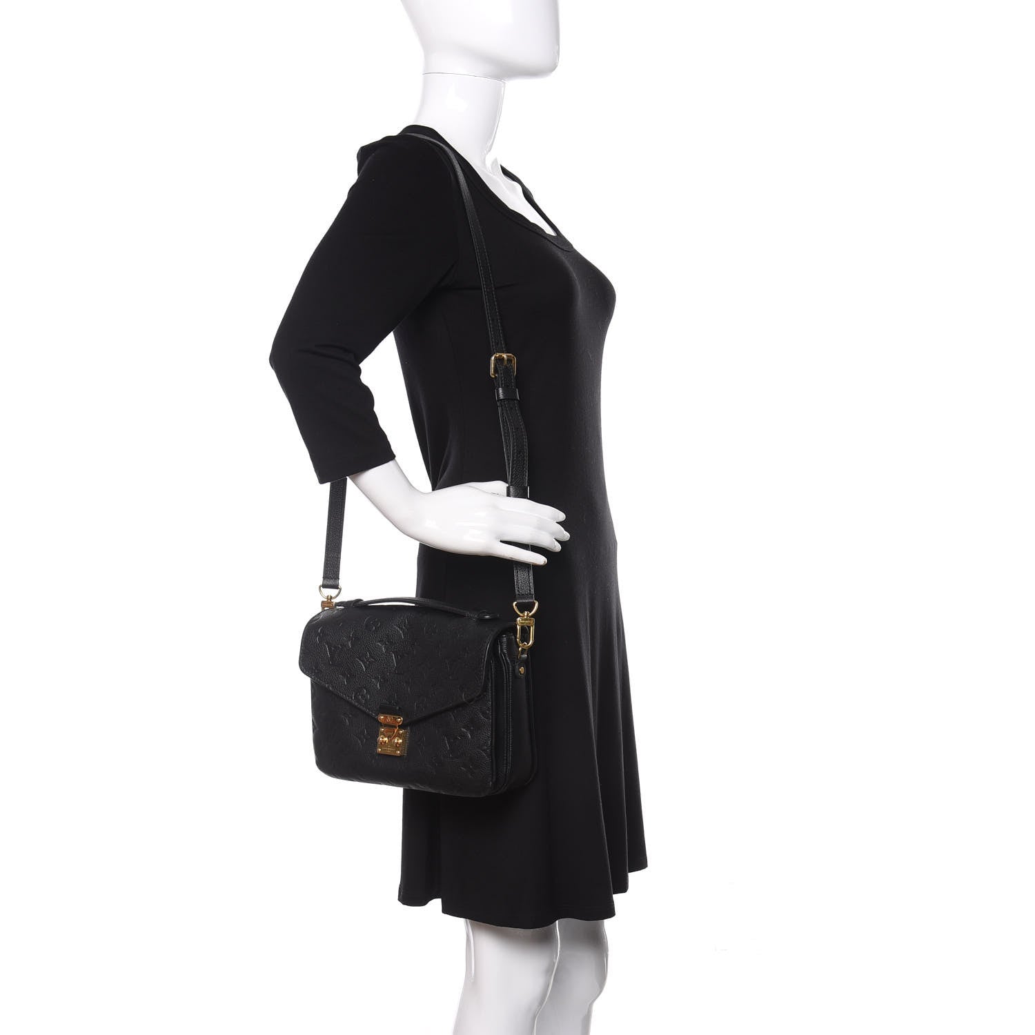 Louis Vuitton Empreinte Pochette Metis Black 2 of 10