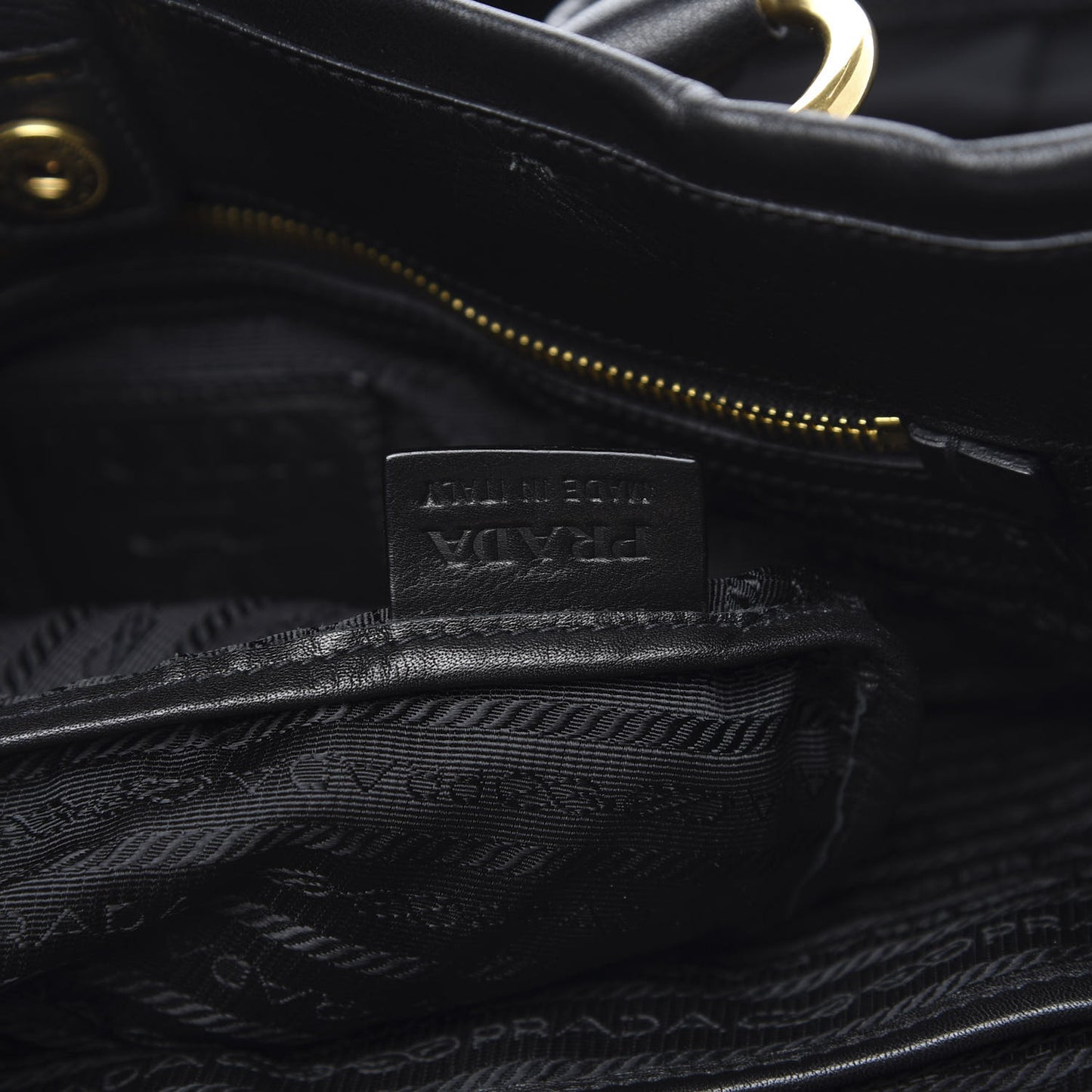 Tessuto Nylon Soft Calf Tote Black