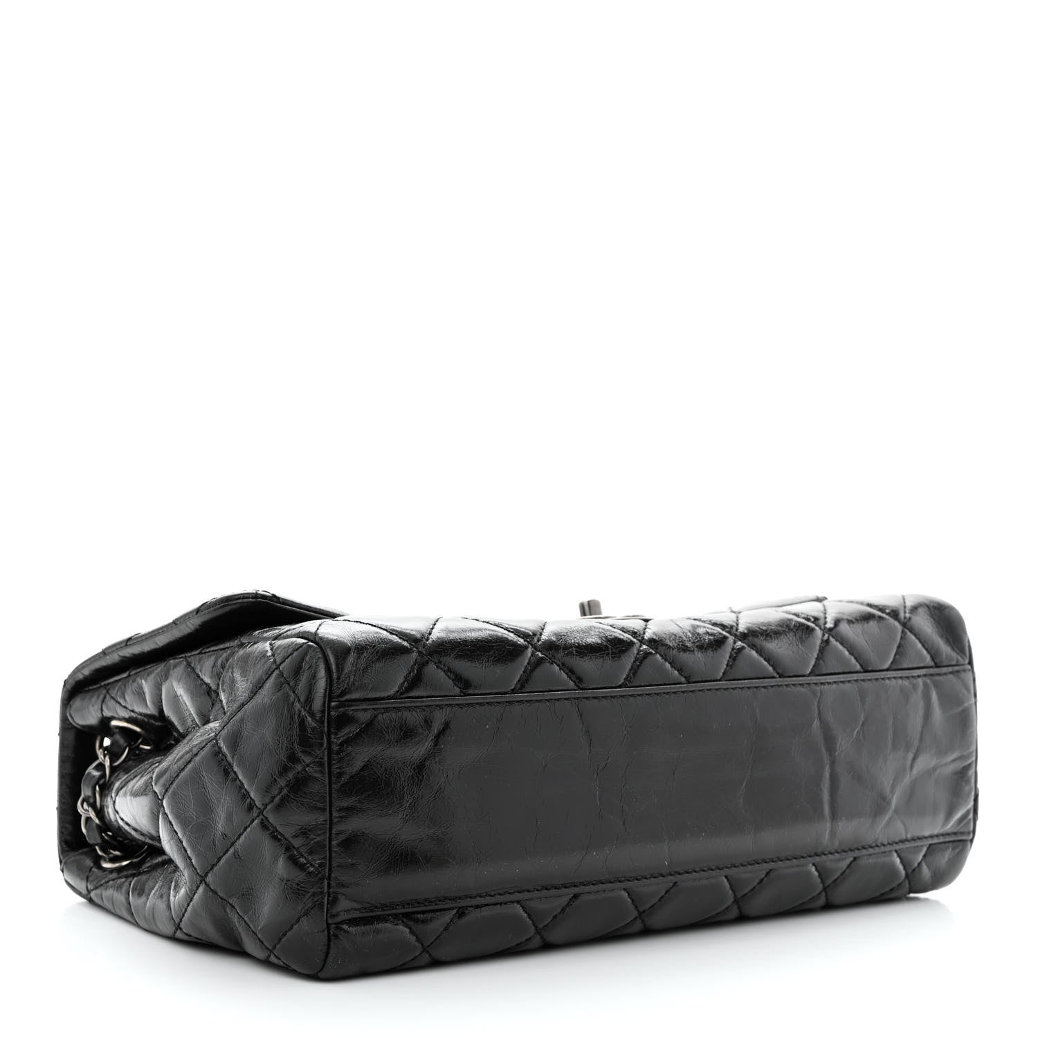 Chanel Glazed Calfskin Quilted Large Coco Soft Flap Black 4 of 10