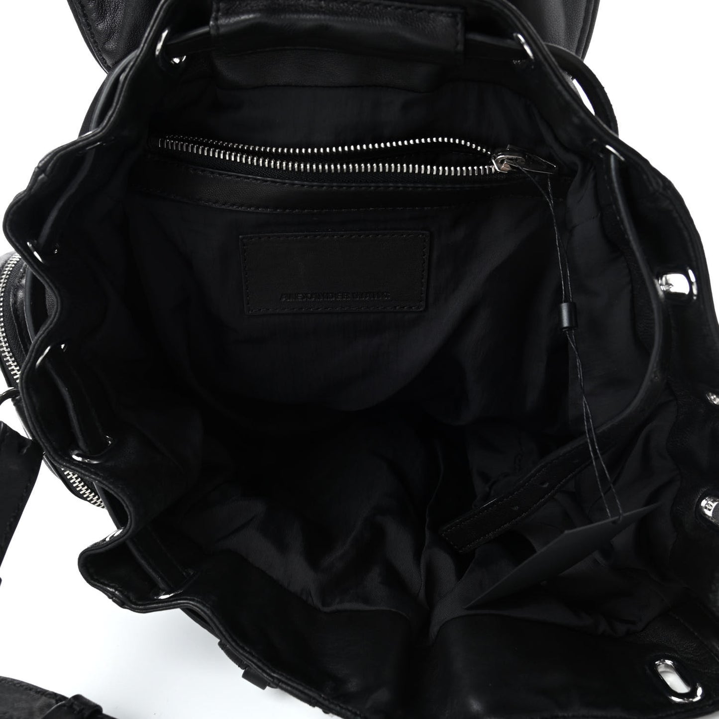 Lambskin Marti Backpack Bag Washed Black Rhodium Hardware