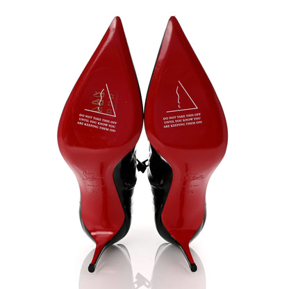 Christian Louboutin Patent Sporty Kate Booty 85 Ankle Boots 39.5 Black 6 of 9