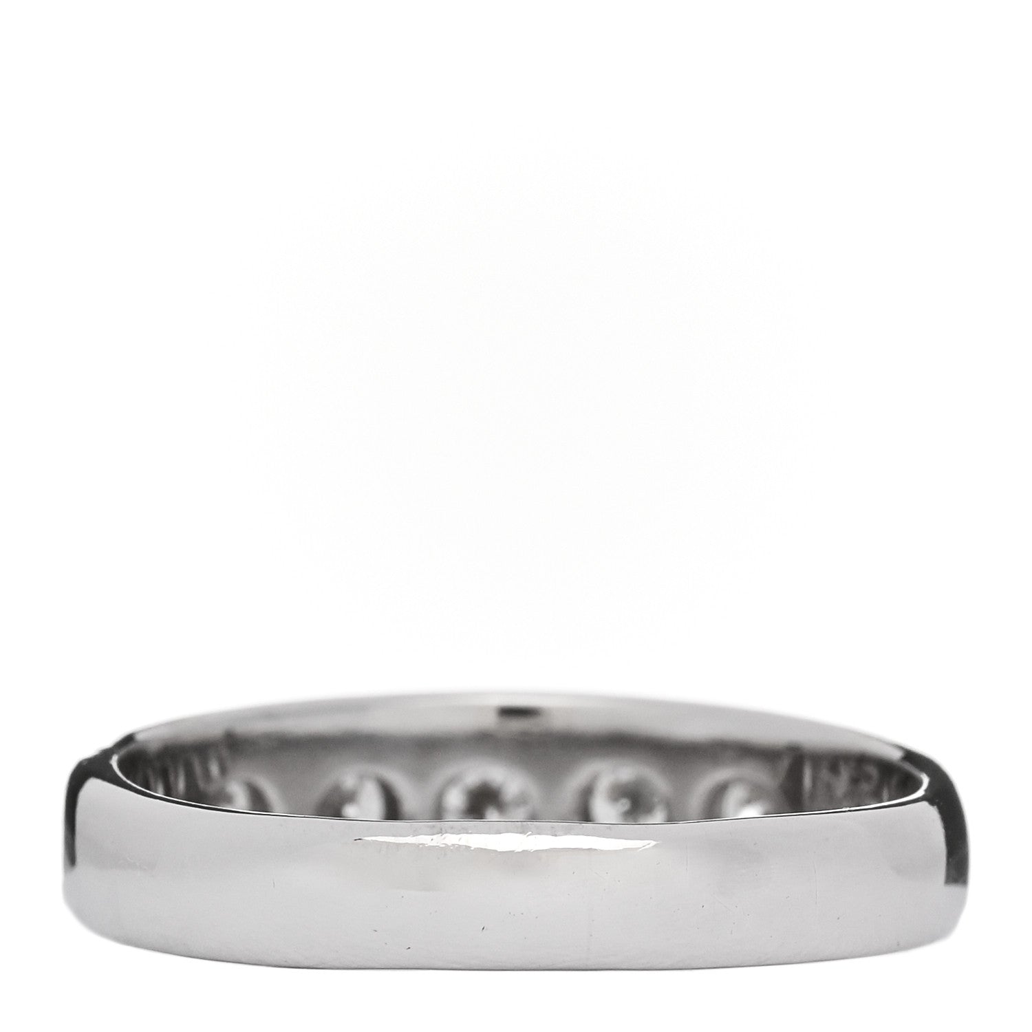 Parker & West by FASHIONPHILE Platinum Diamond .52ctw Half Eternity Band Ring 58 8.25 4 of 9