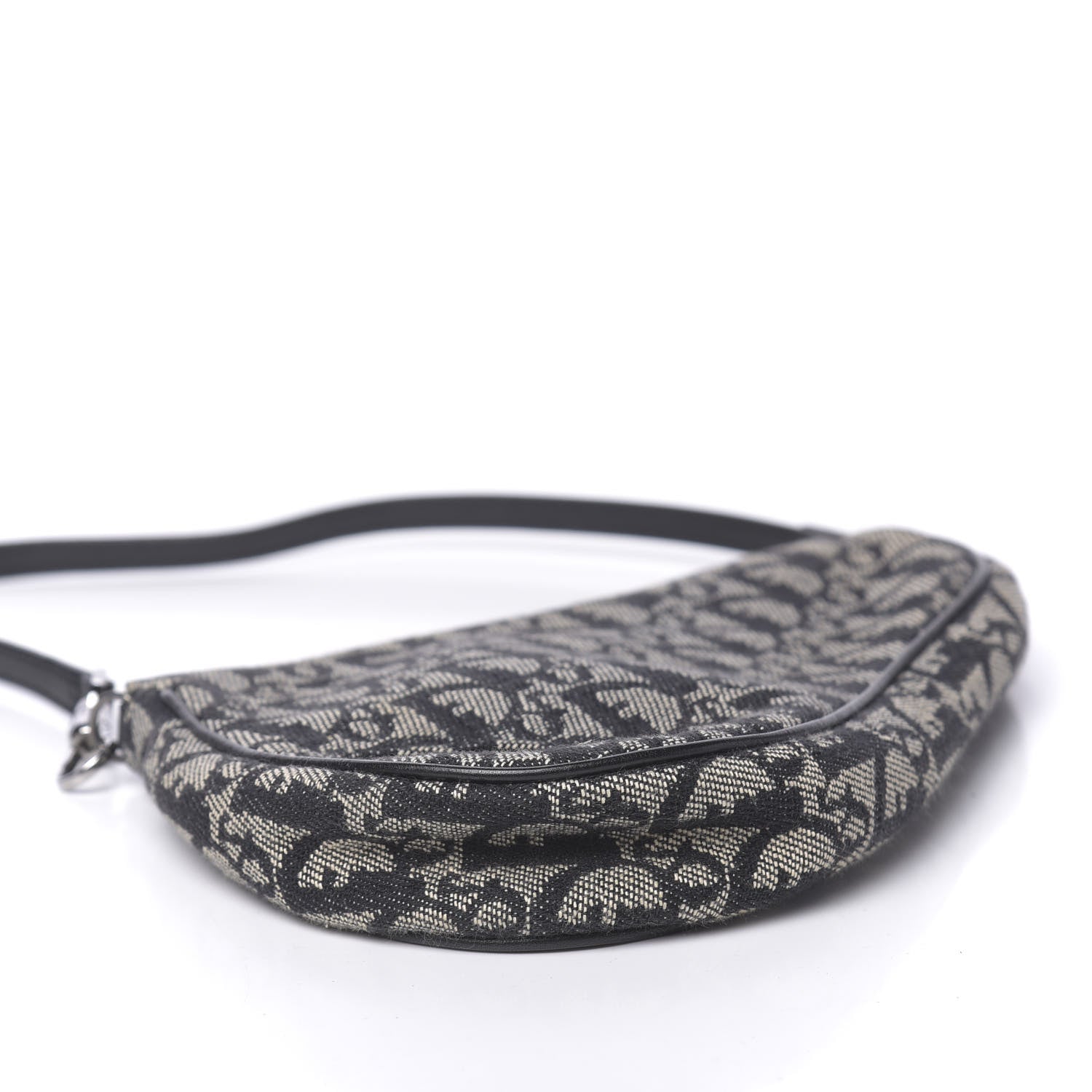 Christian Dior Monogram Mini Saddle Pochette Black 8 of 10