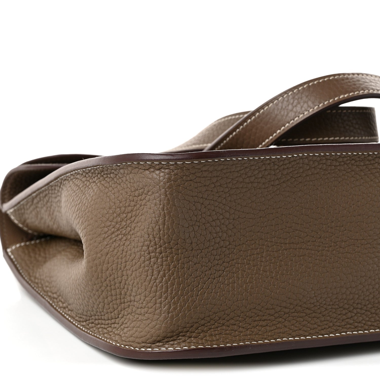 Hermes Taurillon Clemence Halzan 31 Etoupe 9 of 10
