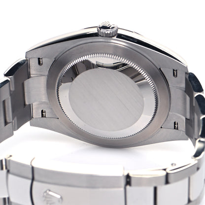 Rolex Stainless Steel 18K White Gold 41mm Oyster Perpetual Wimbledon Datejust Watch Slate 126334 4 of 5
