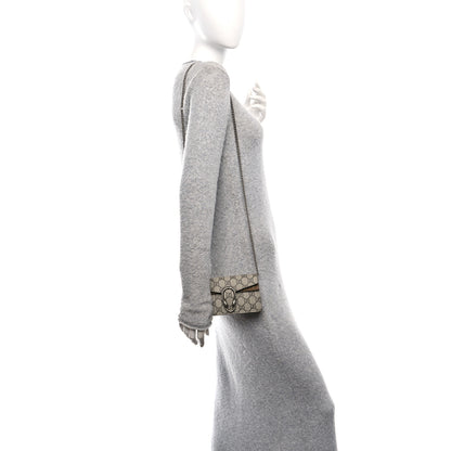 Gucci GG Supreme Monogram Super Mini Dionysus Shoulder Bag Taupe 2 of 12