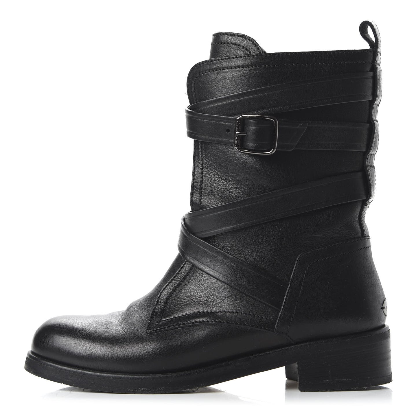 Grainy Calfskin Dalston Boots 38 Black