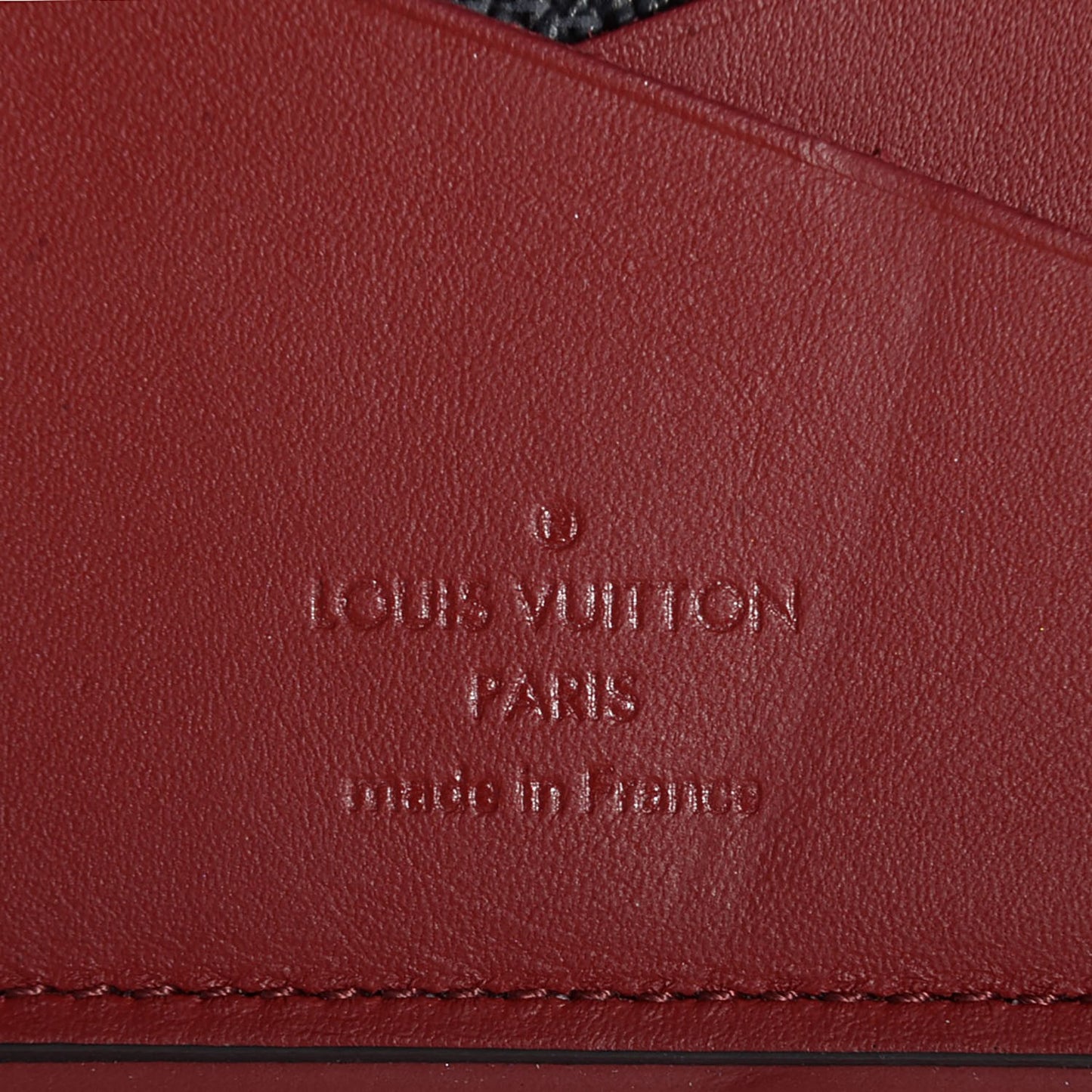 Damier Graphite Pocket Organizer Bordeaux