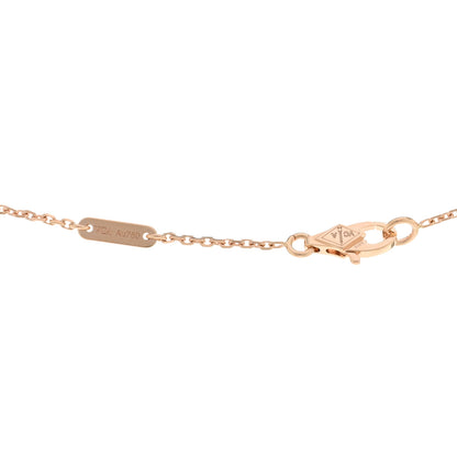 Van Cleef & Arpels 18K Rose Gold Carnelian Sweet Alhambra Heart Pendant Necklace 4 of 5