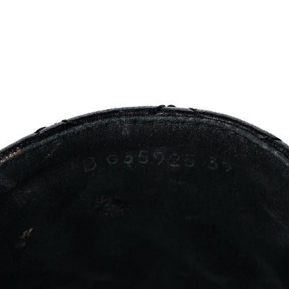 Chanel Lambskin Quilted CC Espadrille Slip On Sandals 39 Black 9 of 11