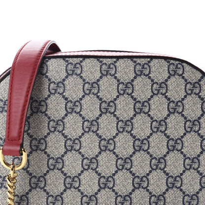 Gucci GG Supreme Monogram Mini Chain Shoulder Bag Beige Blue Hibiscus Red 11 of 11