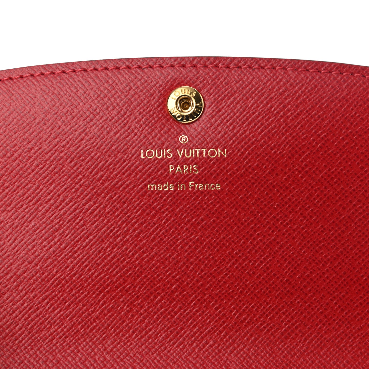 Damier Ebene Emilie Wallet Red